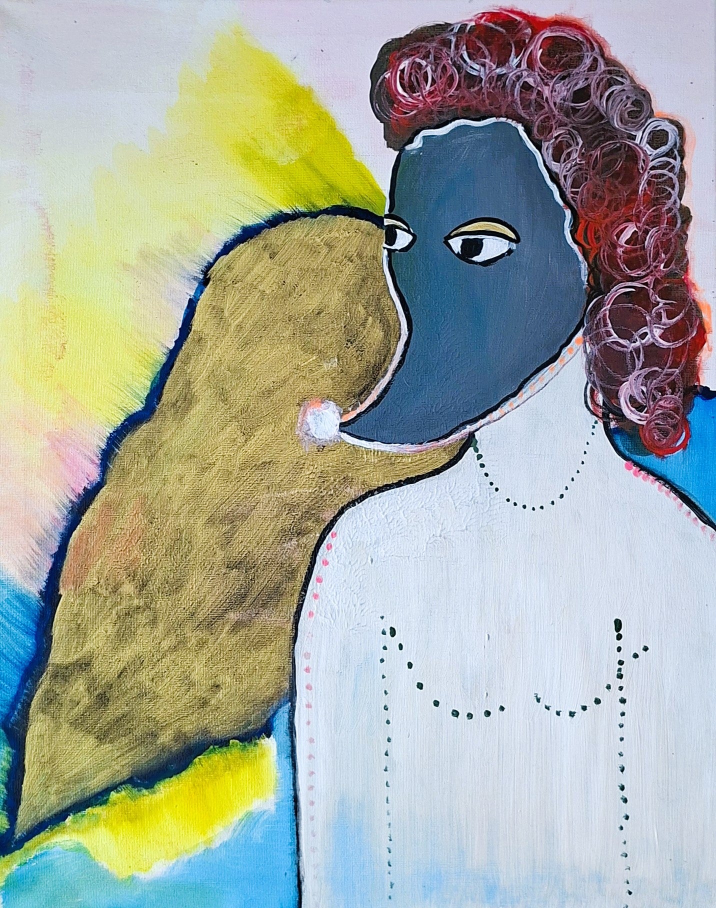 Flow of Light | Originalgemälde auf Leinwand, Acryl 50 × 60 cm · signiert